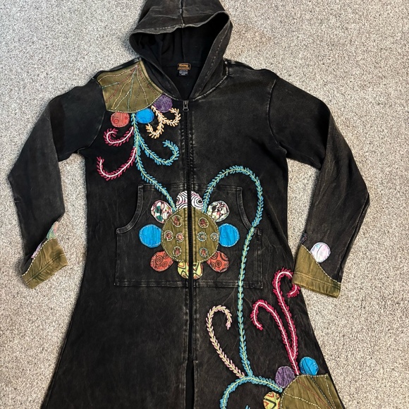 Rising International Jackets & Blazers - Embroidered Floral Rising International Hoodie
